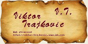 Viktor Trajković vizit kartica